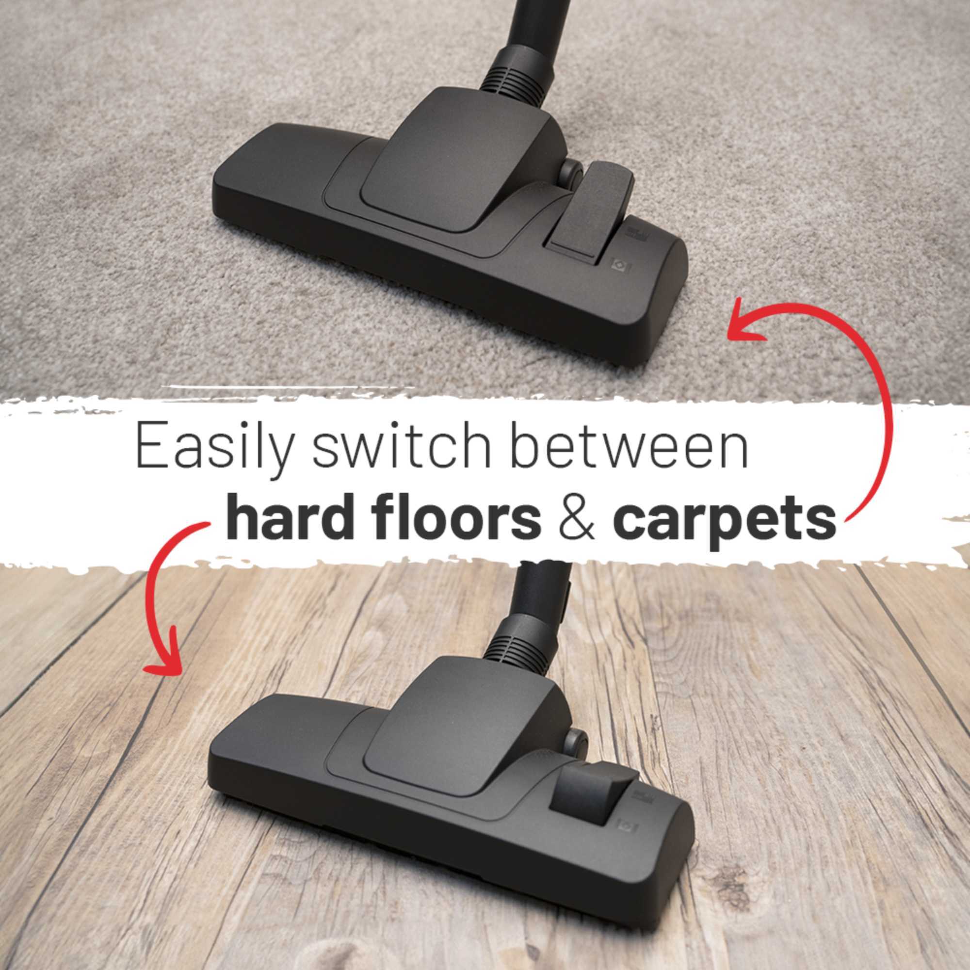 NRV370-11 XL Plus 15l Capacity Cylinder Vacuum Cleaner - Red